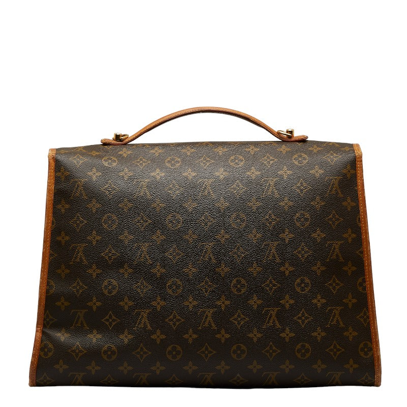 Louis Vuitton Monogram Beverly Handbag 2WAY M51121 Brown PVC Leather Louis Vuitton