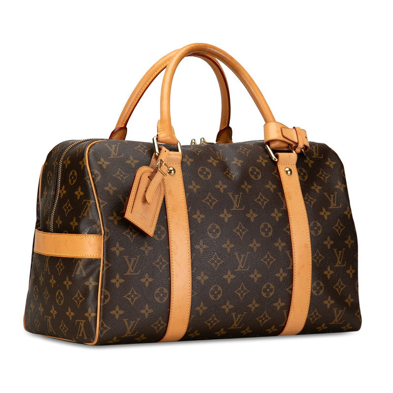 Louis Vuitton Monogram Carryr Boston Bag M40074 Brown PVC Leather Louis Vuitton