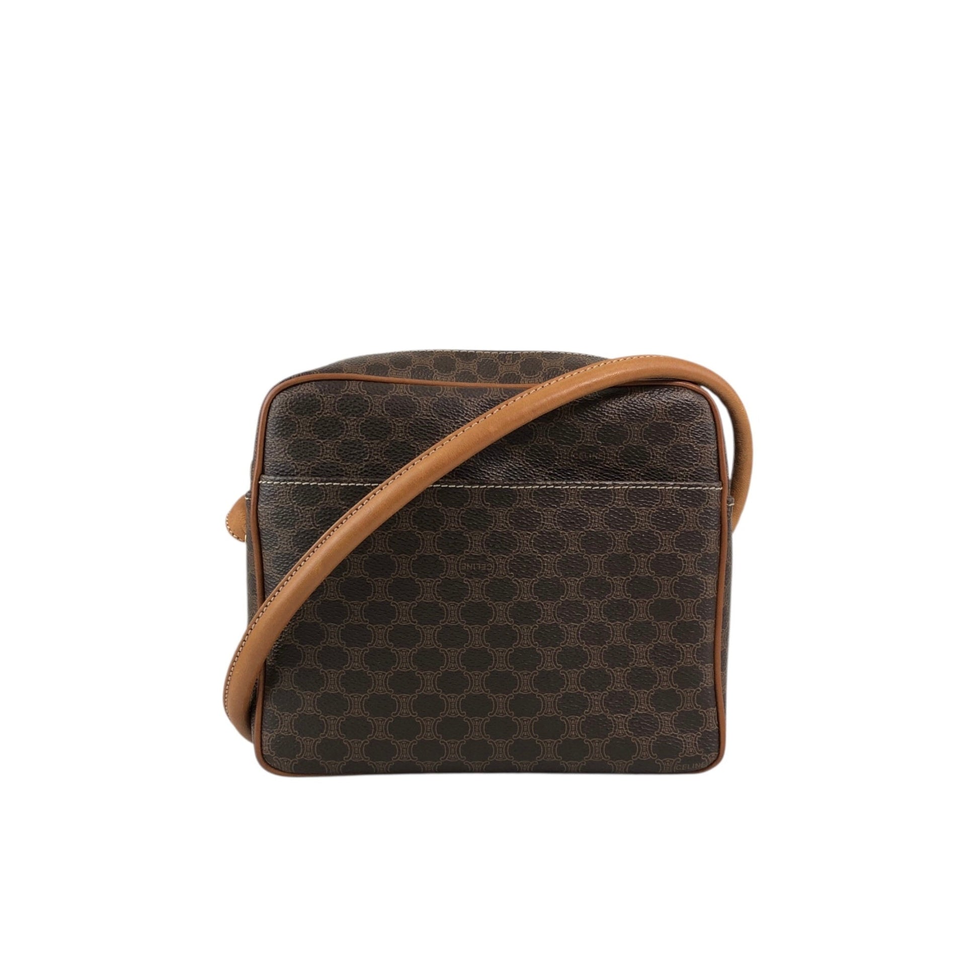 CELINE Macadam Shoulder bag Brown 6yth7d