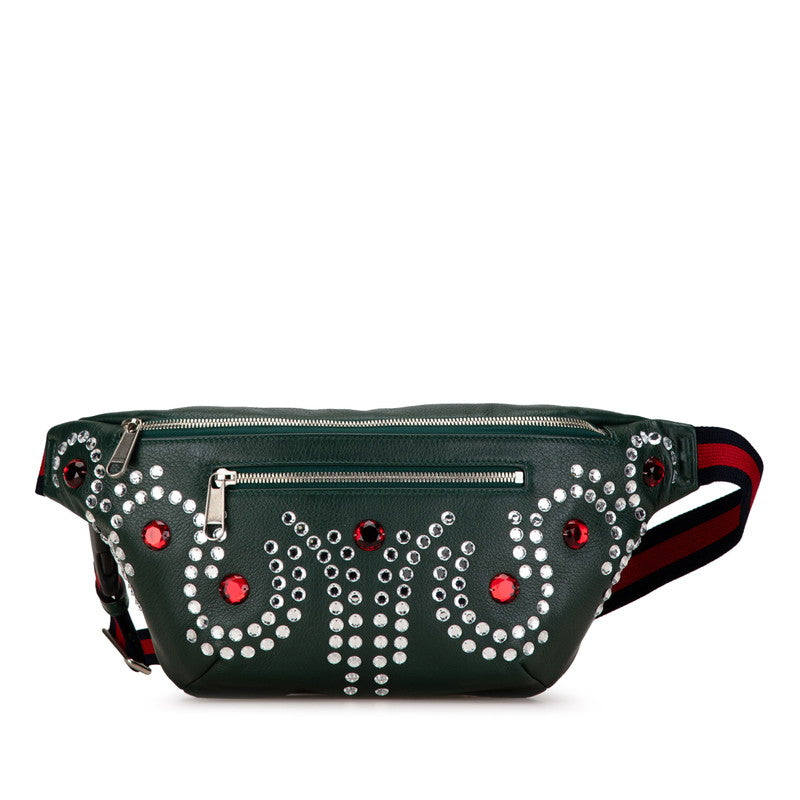 Gucci Bijou Stone Leather Waist Bag