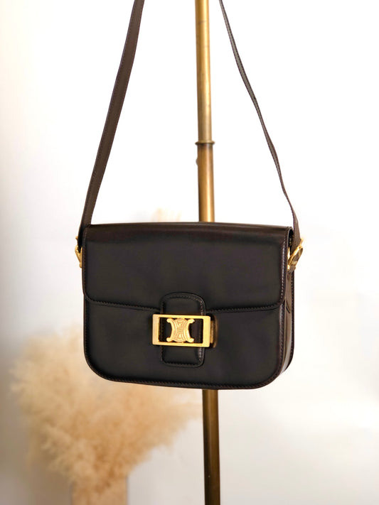 CELINE Triomphe Shoulder bag Brown xeaff4