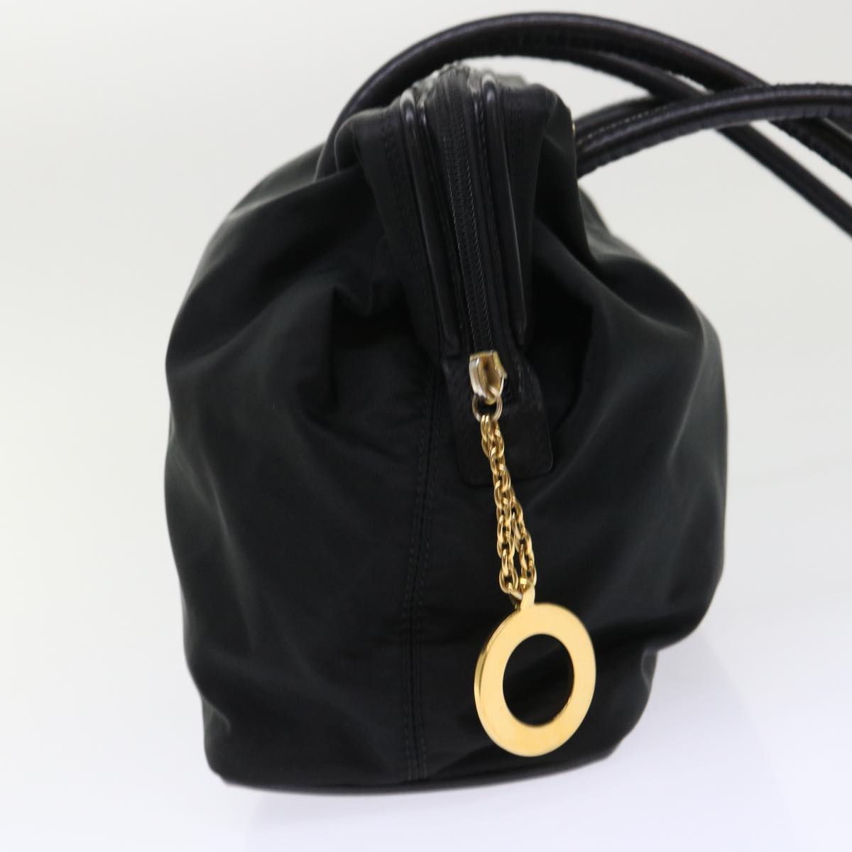 Luxury CELINE Shoulder Bag Nylon Leather Black ep1289