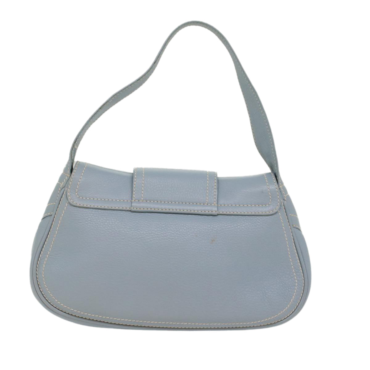Luxury CELINE Shoulder Bag Leather Light Blue ep1618