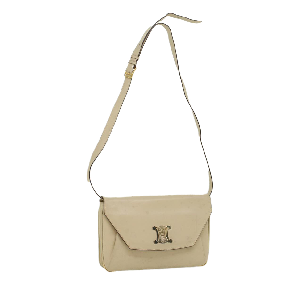 Luxury CELINE Shoulder Bag Leather Beige ep1657