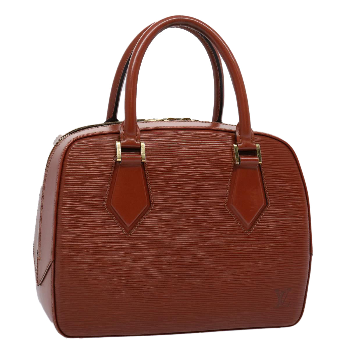 LOUIS VUITTON Epi Sablon Hand Bag Brown M52043 LV Auth ep2553
