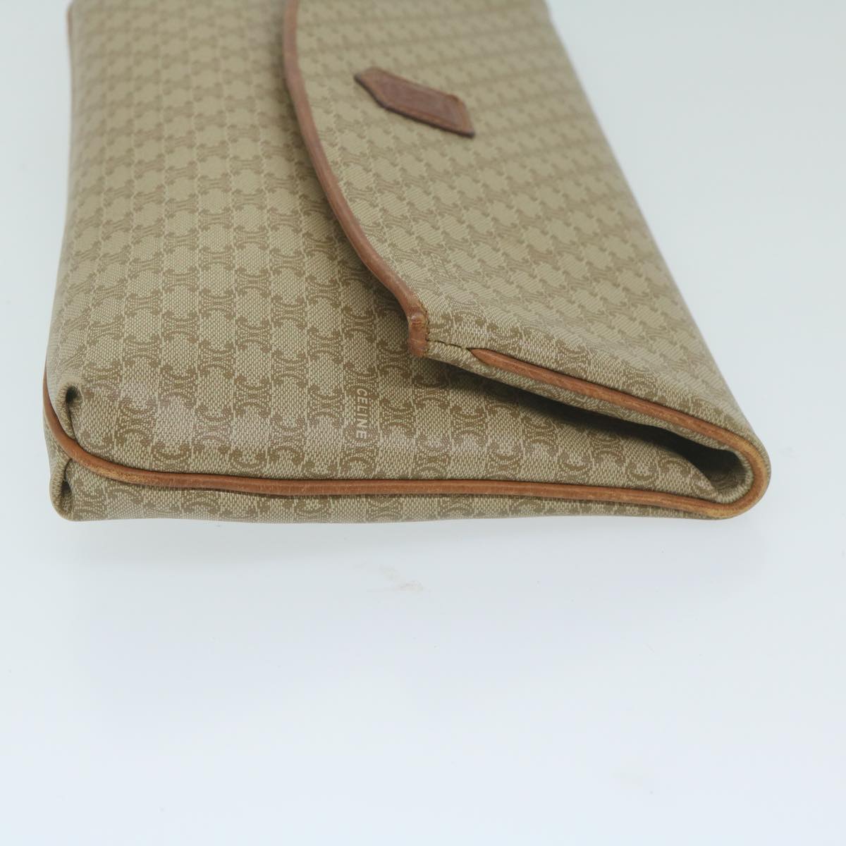 Luxury CELINE Macadam Canvas Clutch Bag Beige ep2934