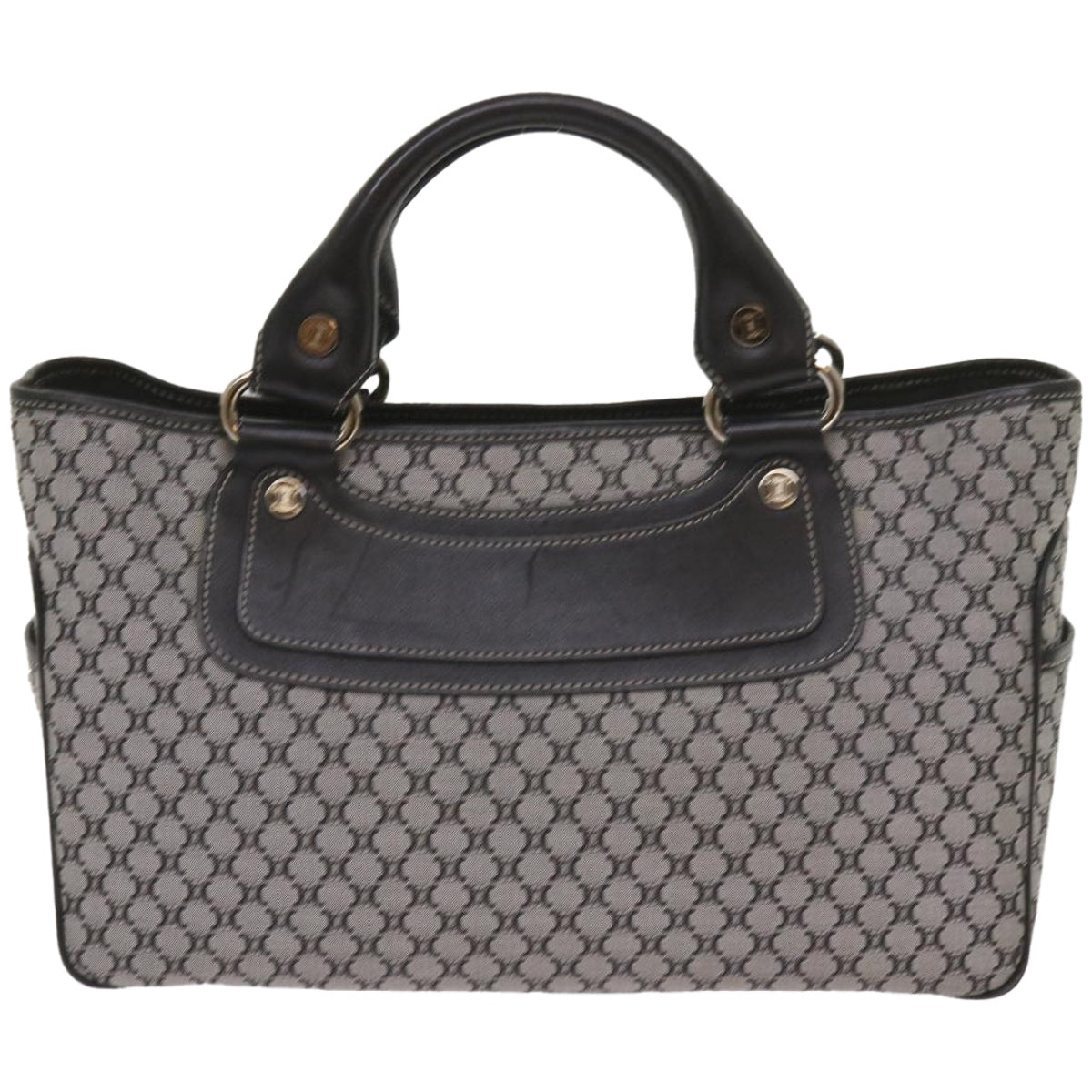 Luxury CELINE Macadam Canvas Hand Bag Gray ep3314