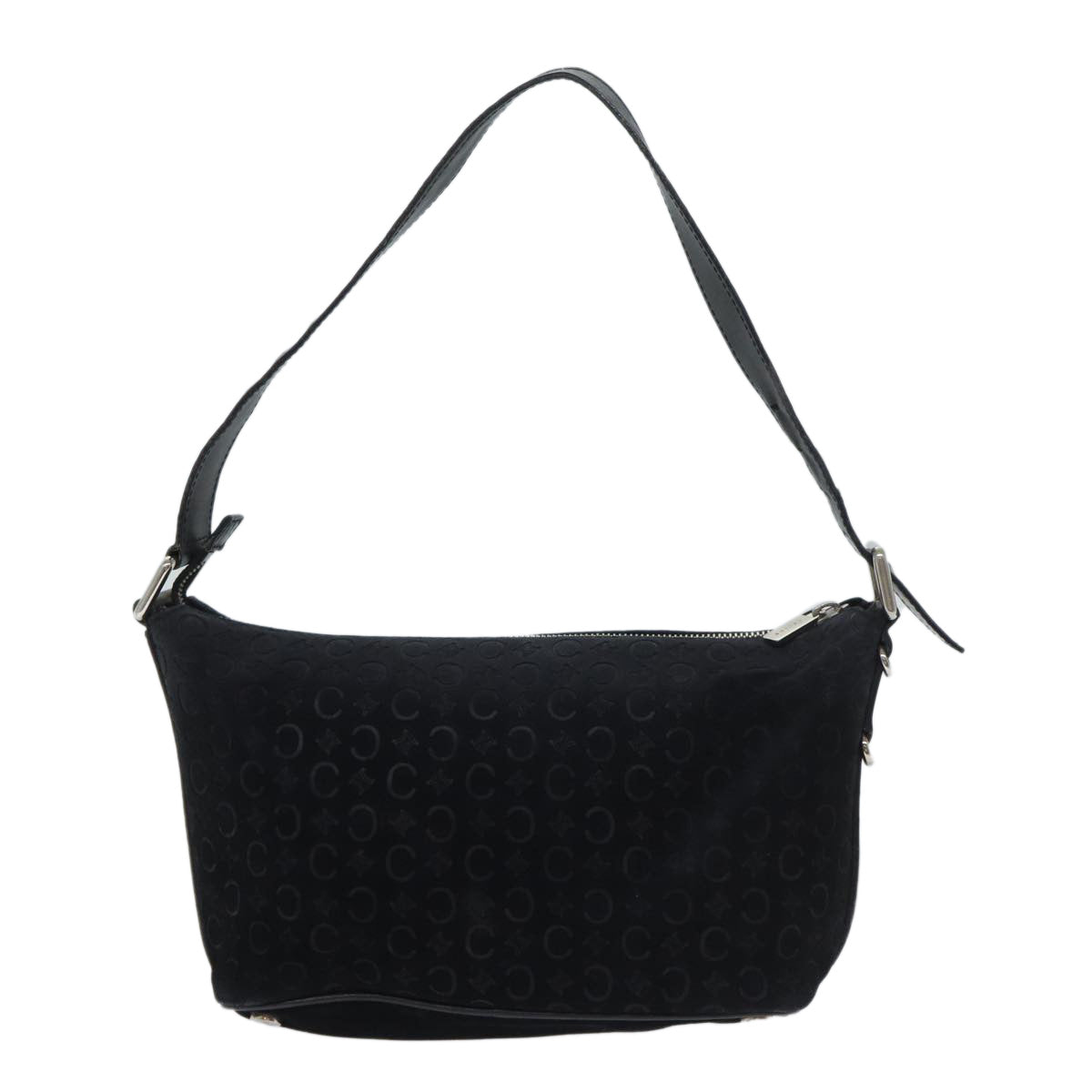 Luxury CELINE C Macadam Canvas Shoulder Bag Black ep3728