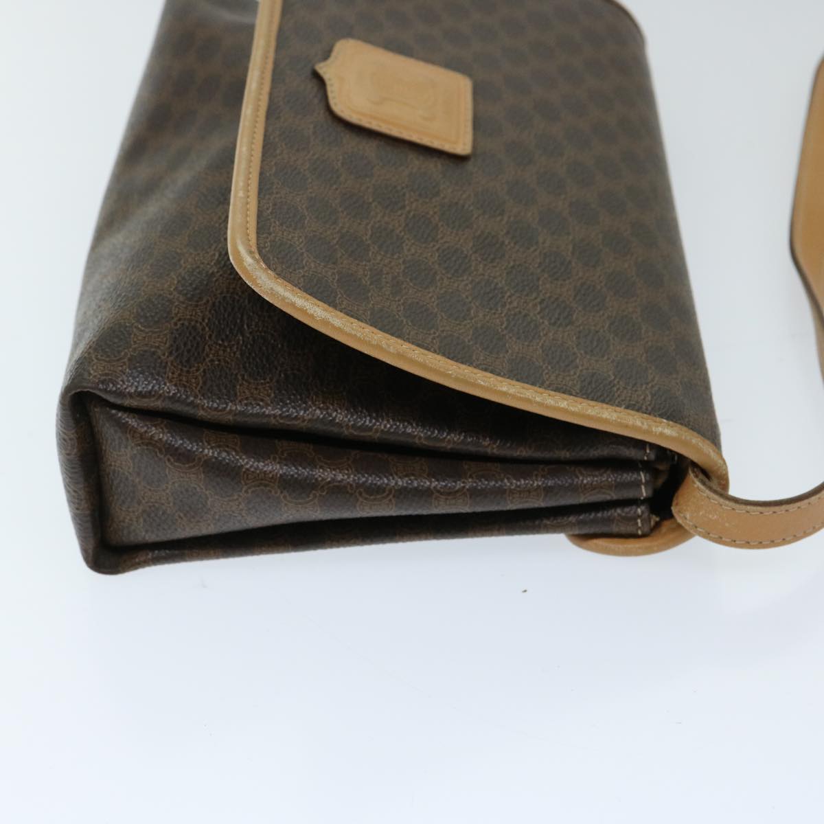 Luxury CELINE Macadam Canvas Shoulder Bag PVC Brown ep3786