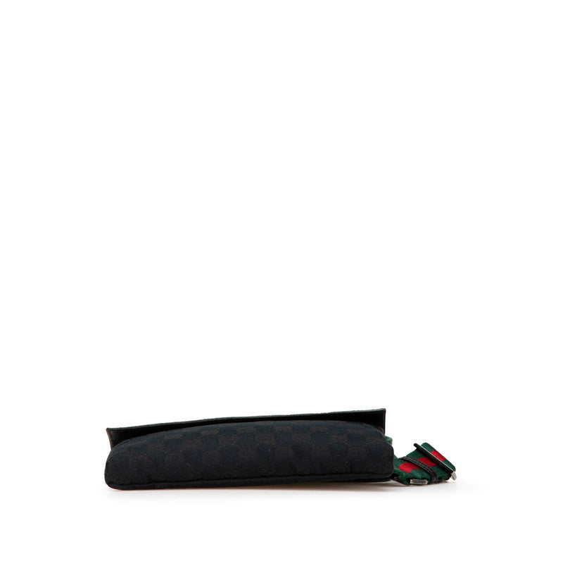 Gucci GG Canvas Leather Waist Bag