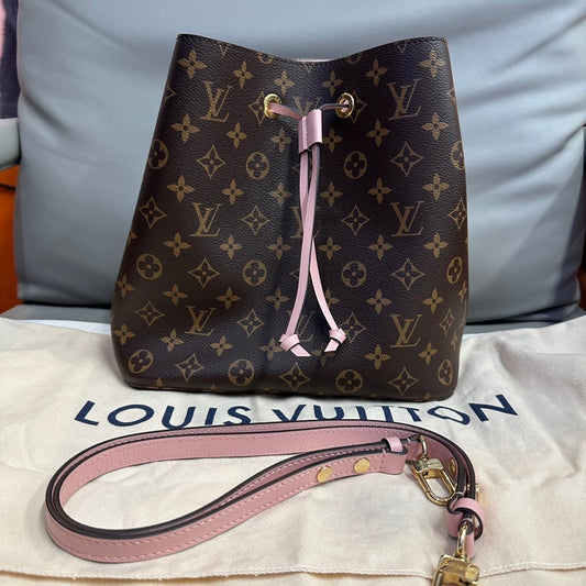 Louis Vuitton Monogram Canvas NeoNoe Bucket Bag,Brown