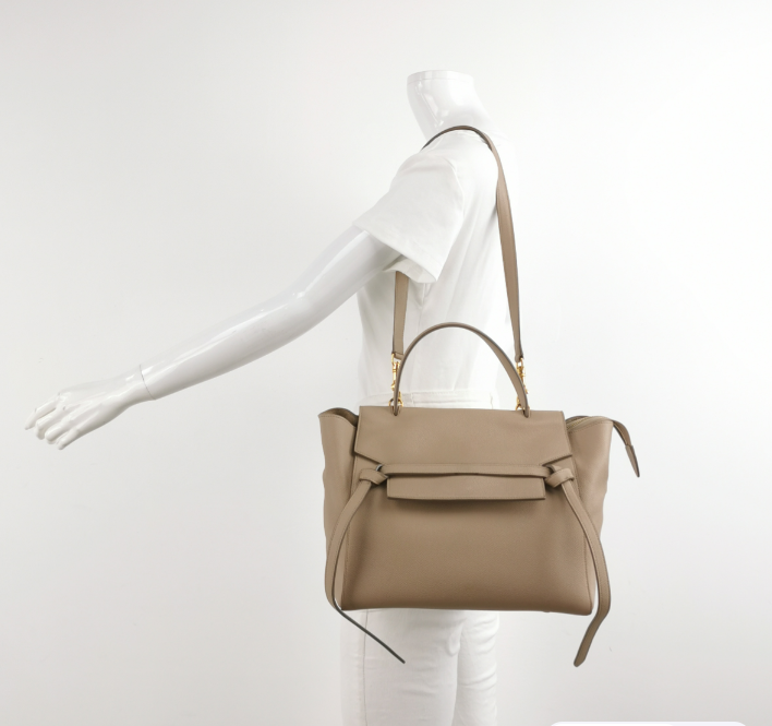 Luxury CELINE Belt Bag mini 28cm Beige 250214781063943