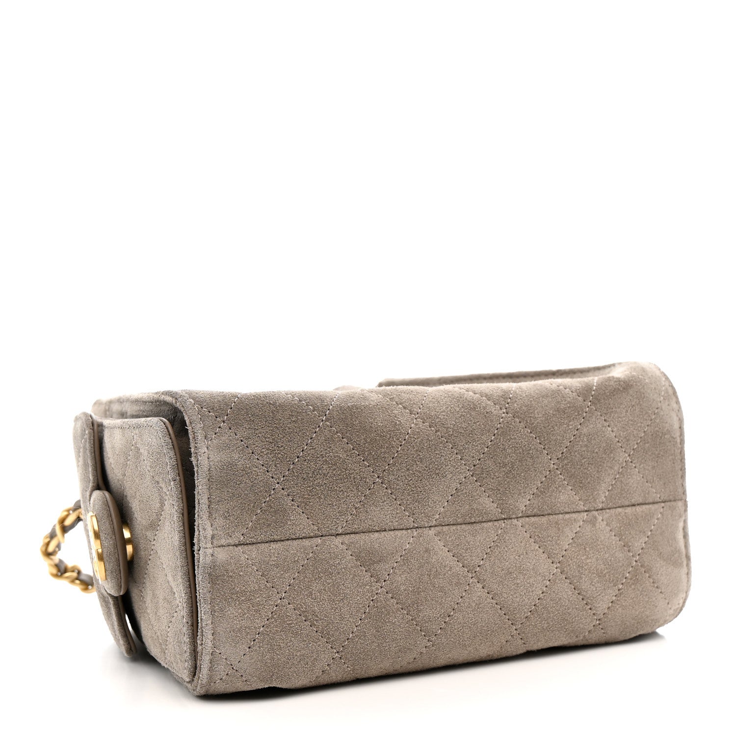 Chanel Suede Quilted Mini Chanel 25 Handbag - Rovelle Bags