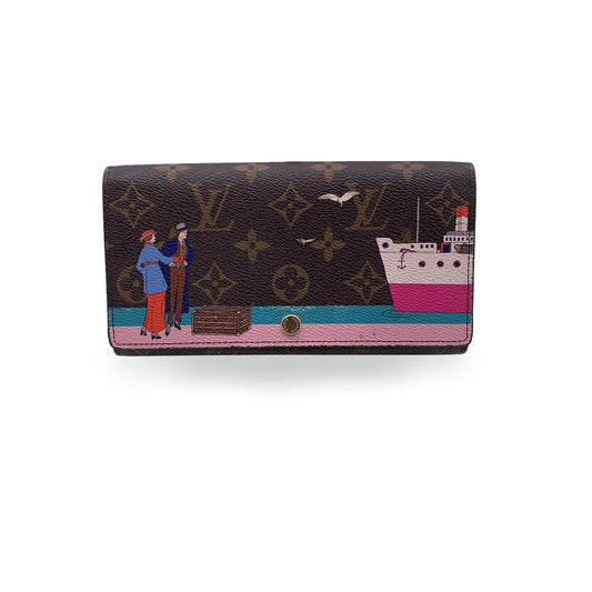 LOUIS VUITTON Monogram Canvas Illustre Transatlantic Sarah Wallet