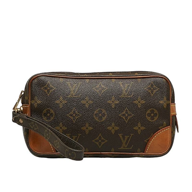 Louis Vuitton Monogram Marly Dragon PM Second Bag M51827 Brown PVC Leather Louis Vuitton