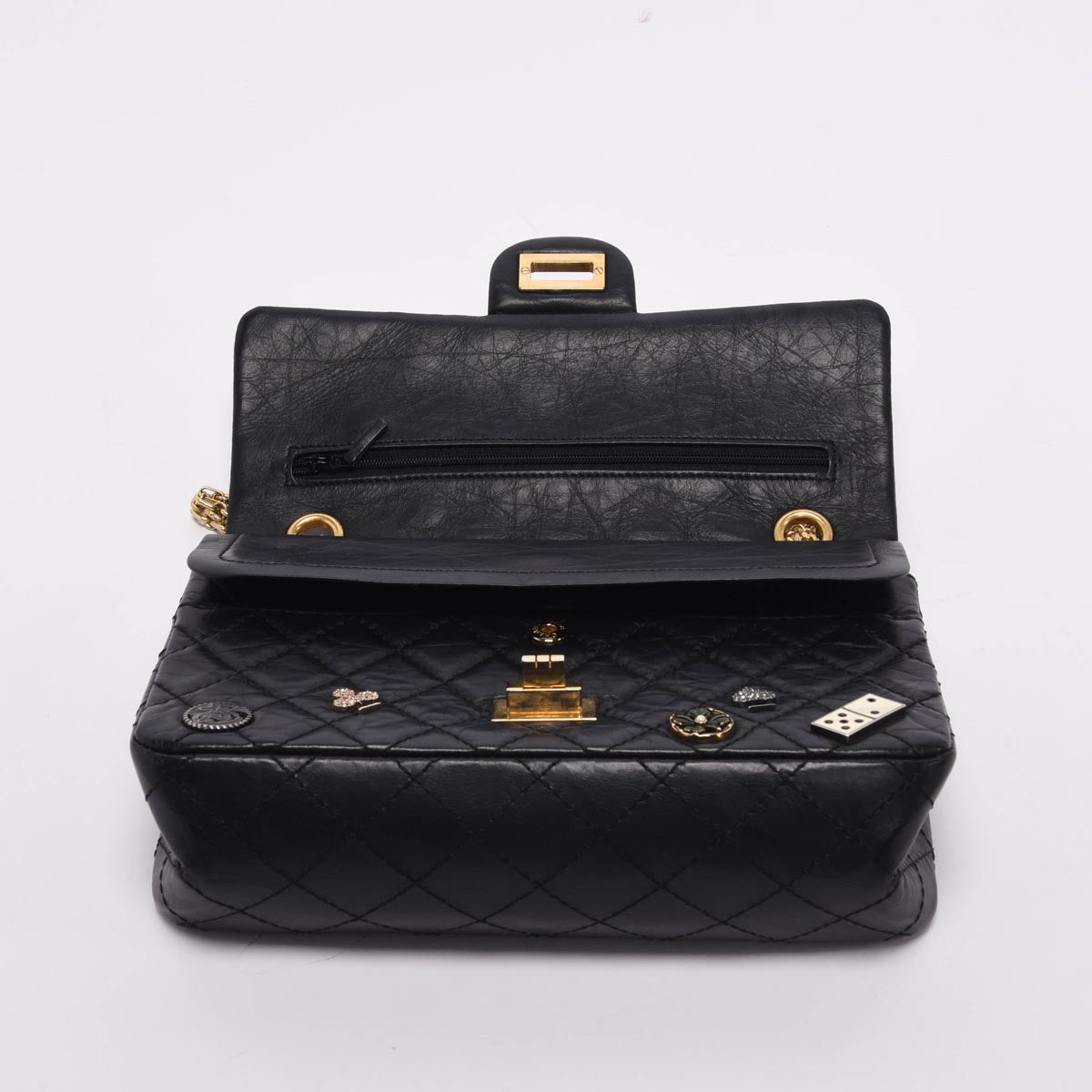 Chanel Black Quilted Calfskin Casino Lucky Flap Bag - Rovelle Bags