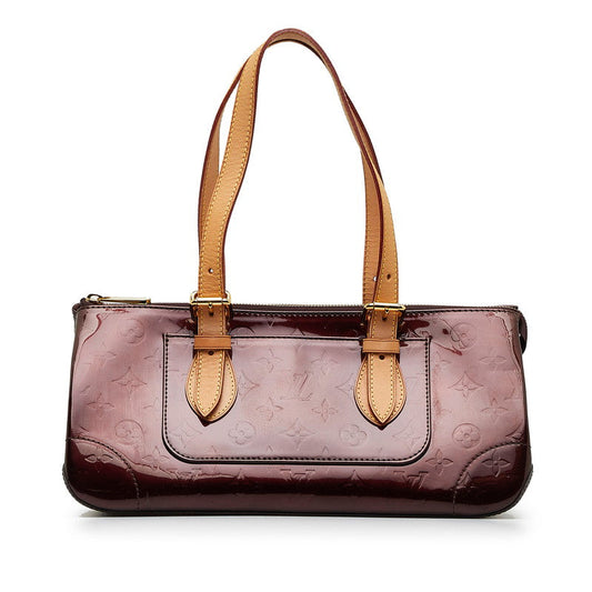 Louis Vuitton Monogram Verney Rosewood Avenue Handbag M93510 Amarant Pearl Patent Leather Louis Vuitton