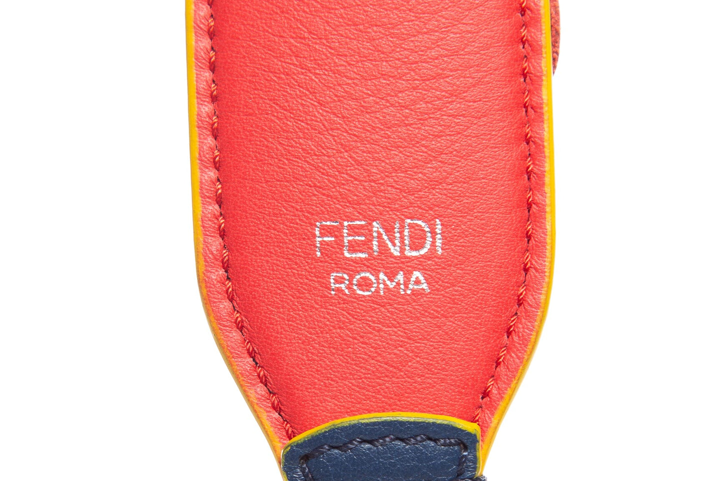 Fendi Multicolor Floral Vitello Dolce Flowerland Studded Leather Strap