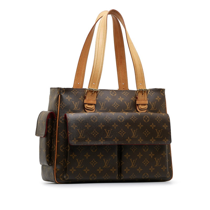 Louis Vuitton Monogram Multiple City Shoulder Bag M51162 Brown PVC Leather Louis Vuitton