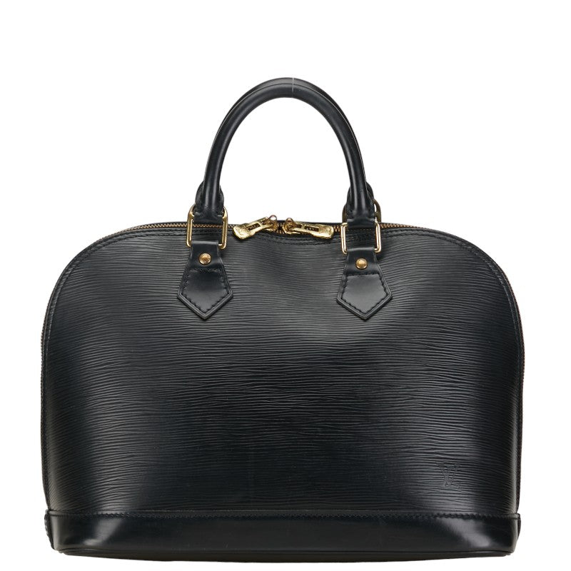 Louis Vuitton Epi Alma Handbag 2WAY M52142 Noir Black Leather Louis Vuitton