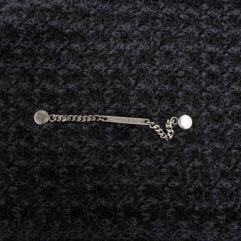 Louis Vuitton Elena Maffler M75091 Black Gr Wall for Silk Louis Vuitton