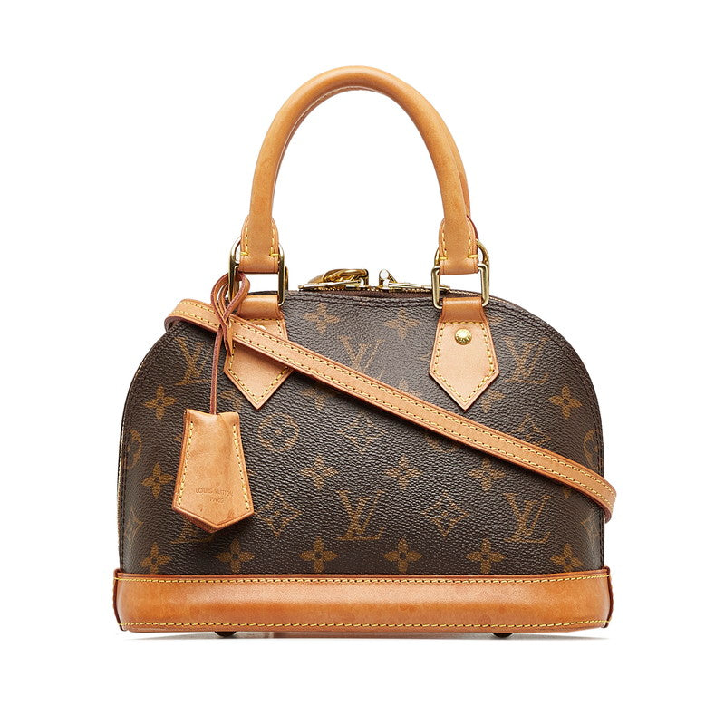 Louis Vuitton Monogram BB Handbag 2WAY M53152 Brown PVC Leather Louis Vuitton