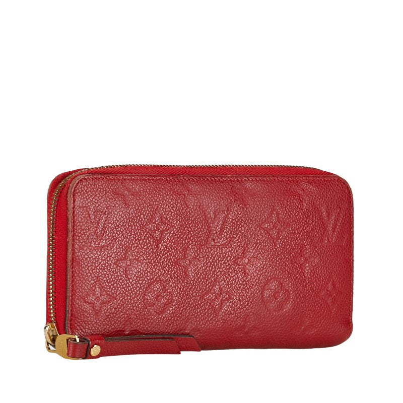 Louis Vuitton Monogram Amplant Zippie Wallet Roundfassner Long Wallet M60547 Orion Red Leather Louis Vuitton