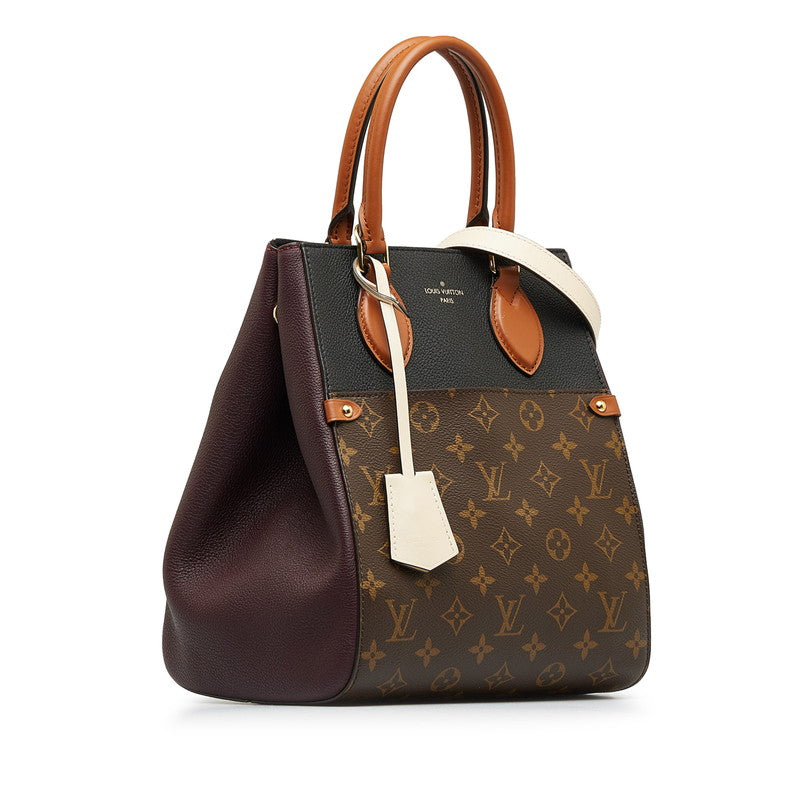 Louis Vuitton Monogram Foldtott MM Handbag 2WAY M45409 Wine Red PVC Leather Louis Vuitton