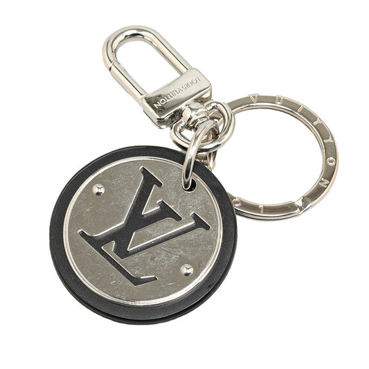 Louis Vuitton LV Circle Key Her M00741 Silver Black Metal Leather Louis Vuitton