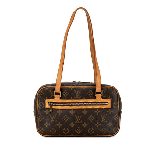 Louis Vuitton Monogram City MM Handbag M51182 Brown PVC Leather Louis Vuitton