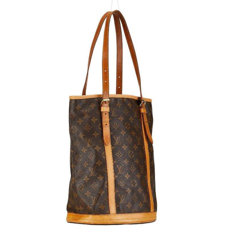 Louis Vuitton Monogram Bucket GM Tote Bag Shoulder Bag M42236 Brown PVC Leather Louis Vuitton