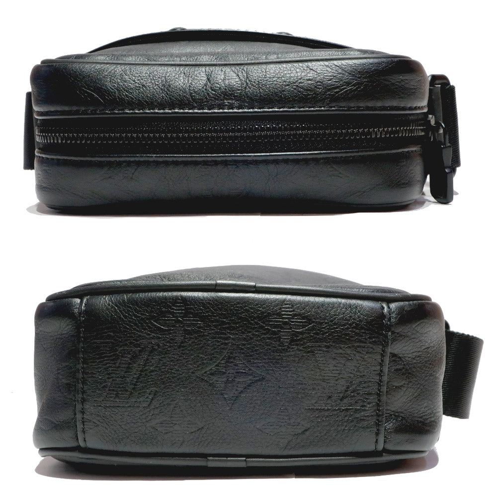 Louis Vuitton M43681 Monogram Shadow Bag Black Leather Mens