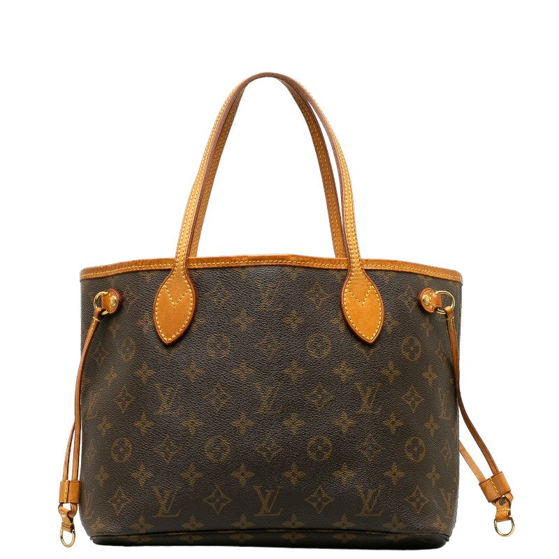 Louis Vuitton Monogram Newark PM Handbag M40155 Brown PVC Leather Lady Louis Vuitton