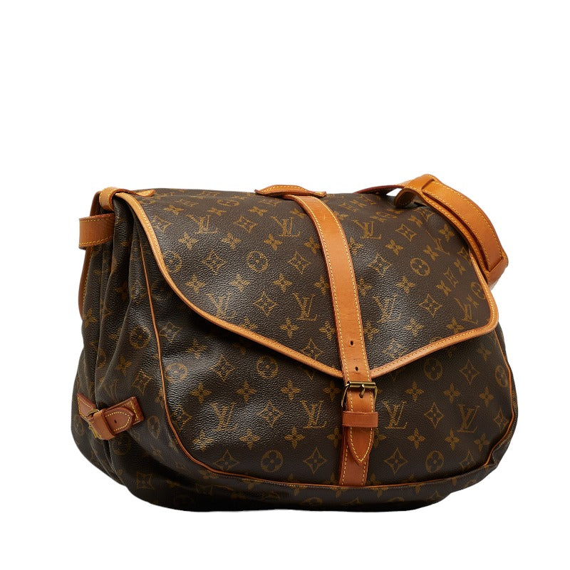 Louis Vuitton Monogram Summour 35 Shoulder Bag M42254 Brown PVC Leather Louis Vuitton