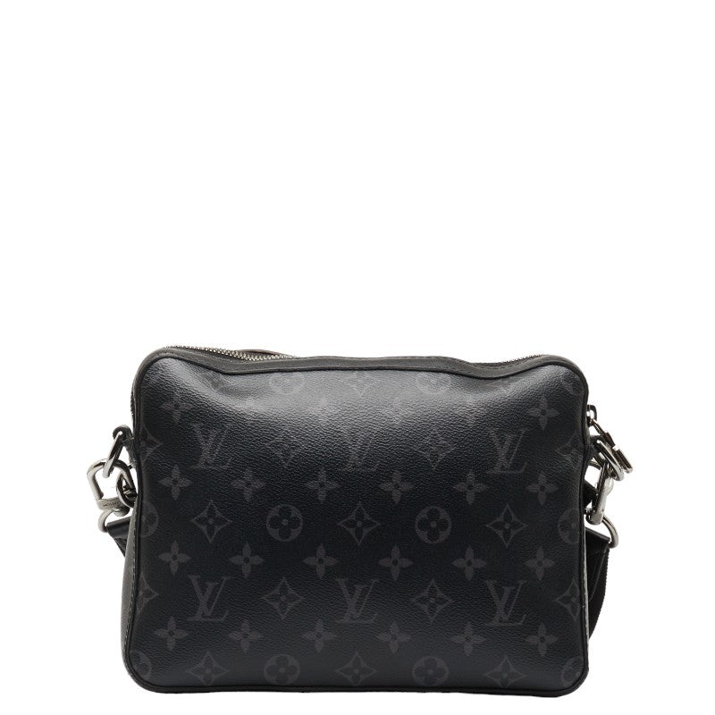 Louis Vuitton Monogram Eclipse Reversee Triomessenger Shelter Bag M69443 Black Gr PVC Leather Louis Vuitton