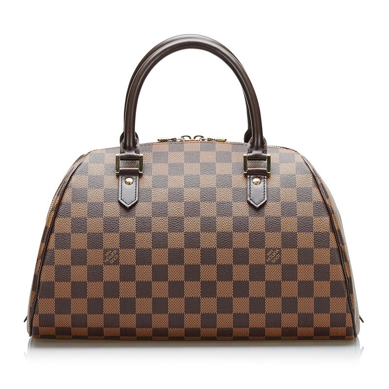 Louis Vuitton Damière Rivera MM Handbag N41434 Brown PVC Leather Louis Vuitton