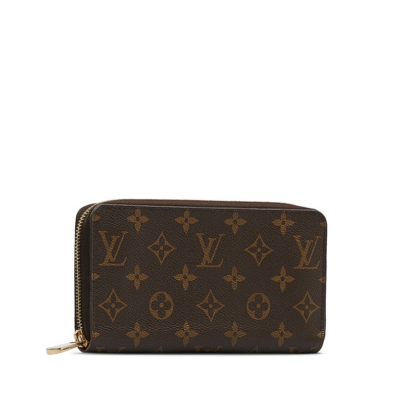 Louis Vuitton Monogram Wallet Round Long Wallet M41895 Brown PVC Louis Vuitton