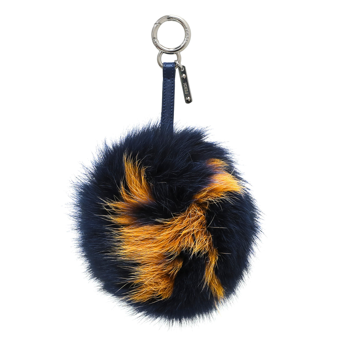 Fendi Bicolor AB Fox Fur Bag Charm