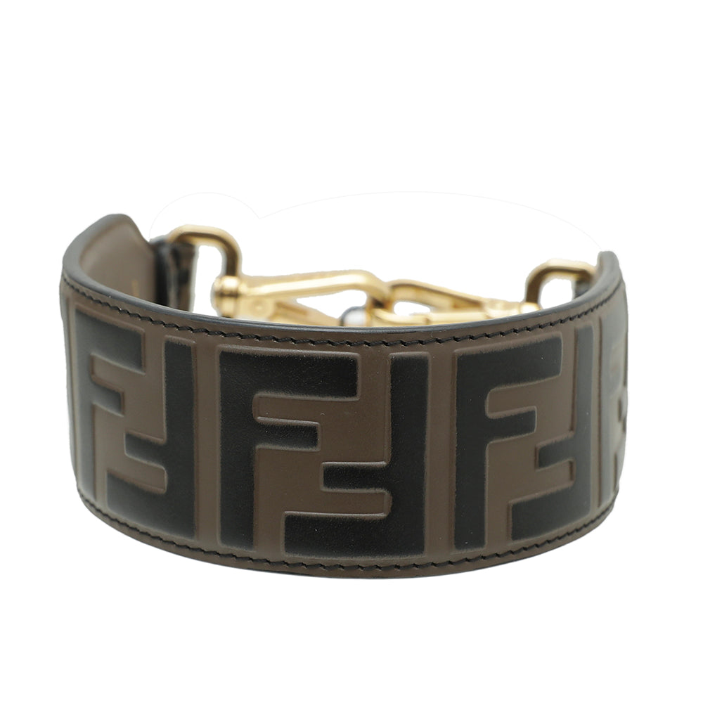 Fendi Tobacco FF Mini Strap You Bag Strap