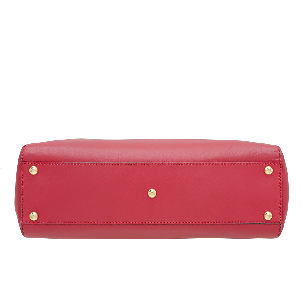 Fendi Red Iconic Peekaboo Regular Bag