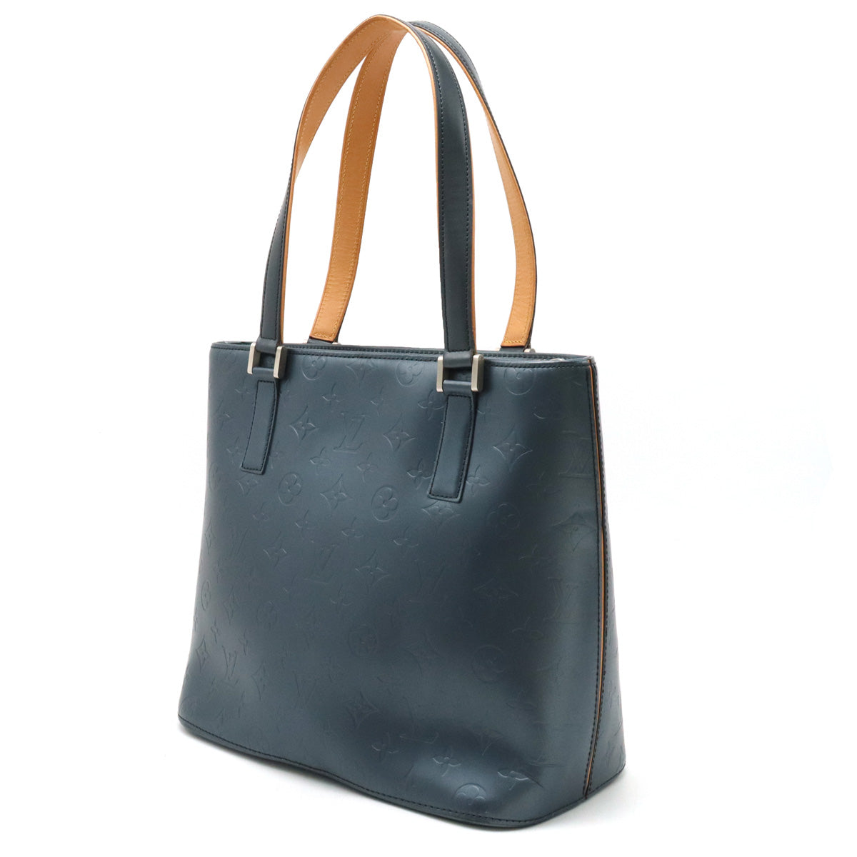 LOUIS VUITTON Louis Vuitton Monogram Mat Stockton Bag Semi-sholder shoulder shoulder blue M55115