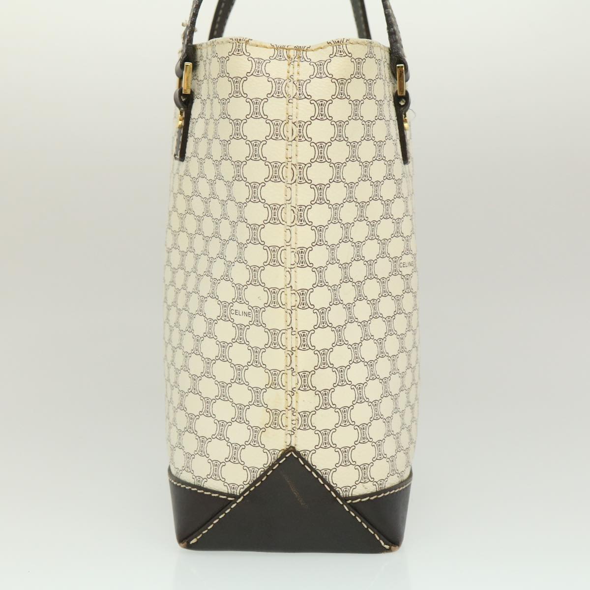 Luxury CELINE Macadam Canvas Tote Bag PVC Leather Whe fm1320