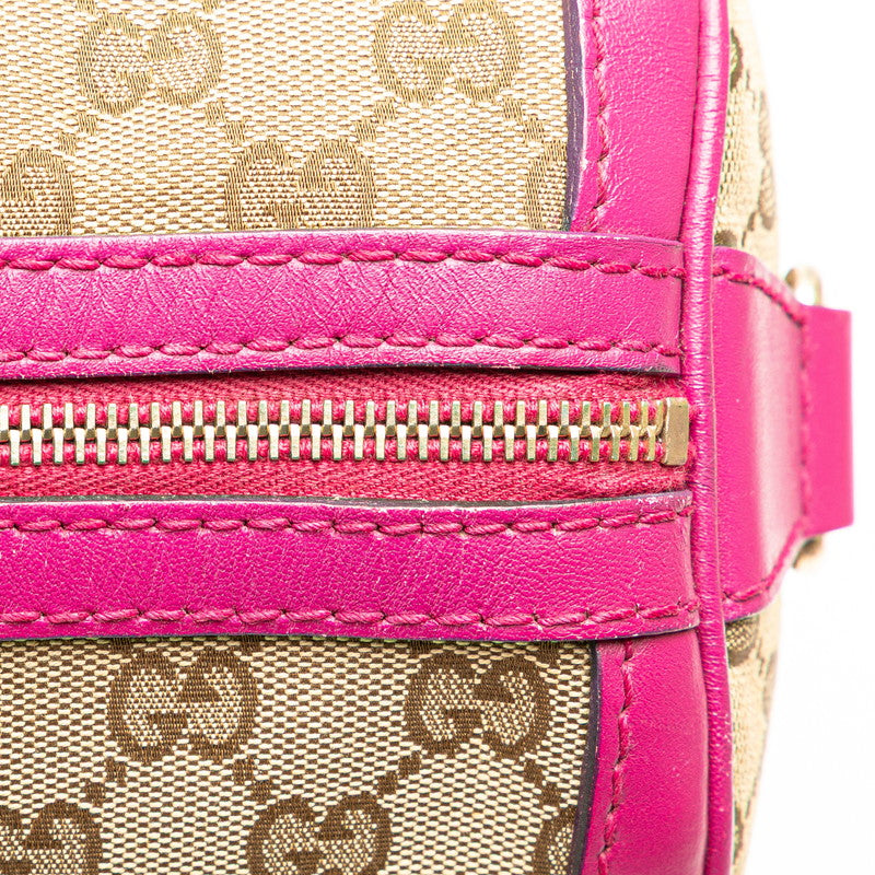 Gucci GG Canvas Boston Bag Canvas Handbag