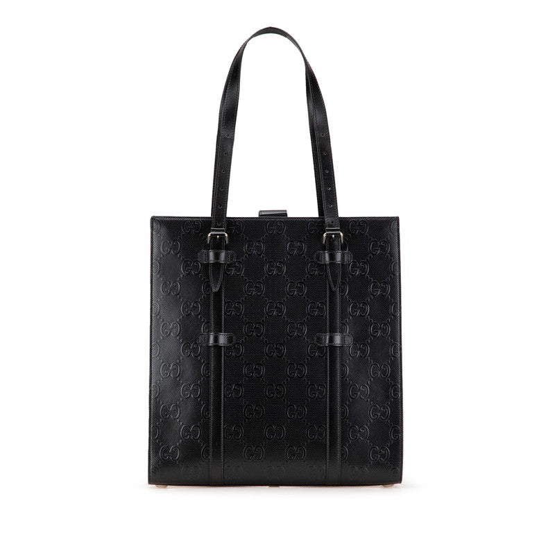 Gucci GG Embossed Leather Tote Bag