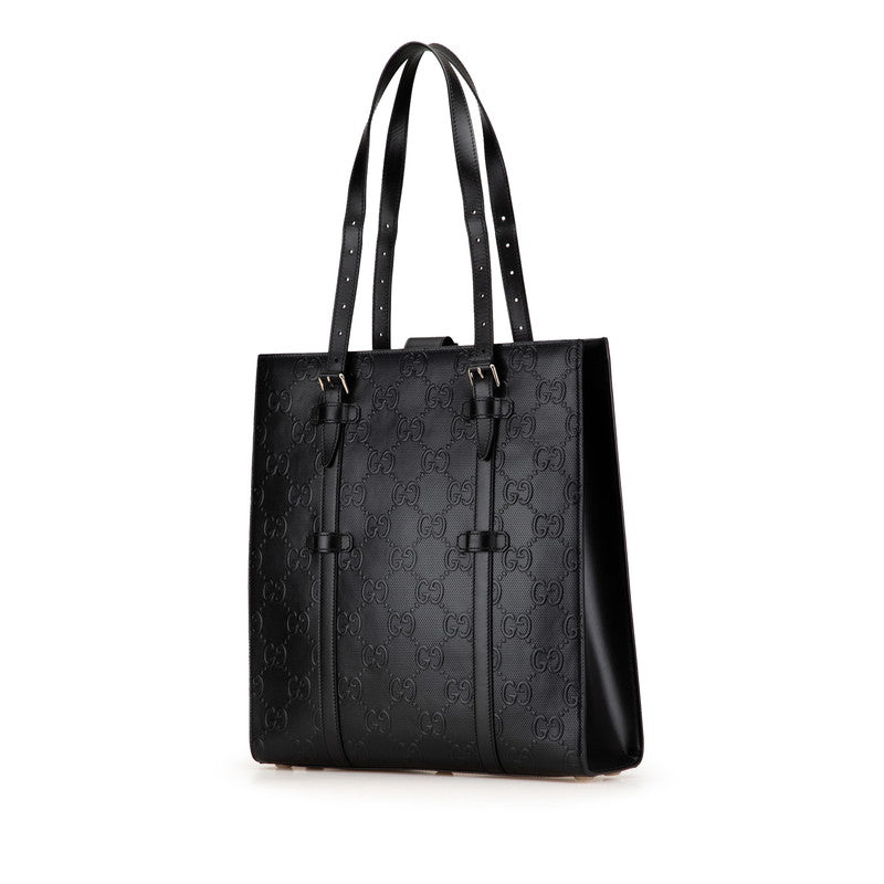 Gucci GG Embossed Leather Tote Bag