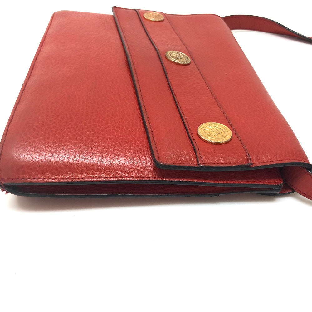 CELINE Shoulder Bag leather Red Crossbody bag Women Secondhand