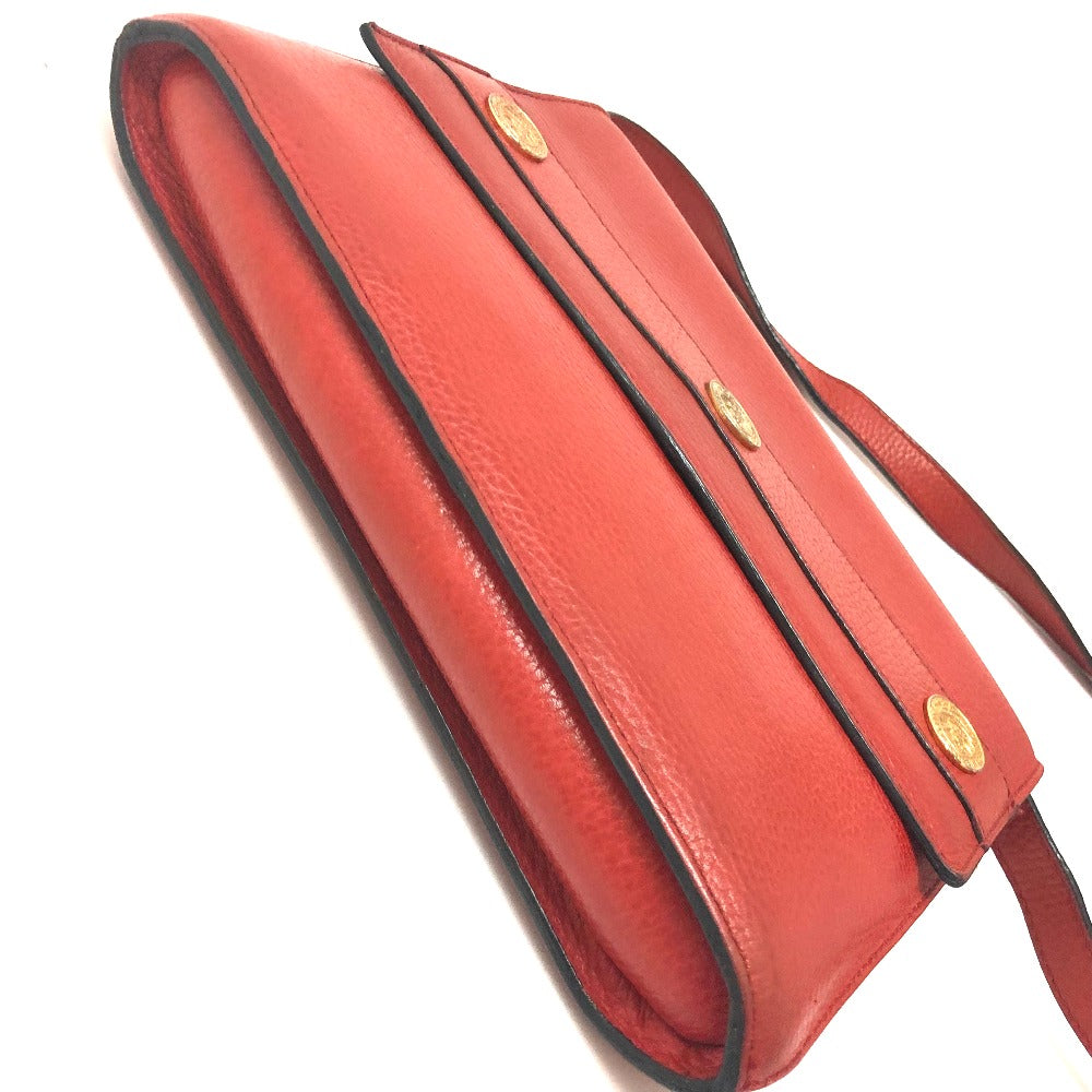 CELINE Shoulder Bag leather Red Crossbody bag Women Secondhand