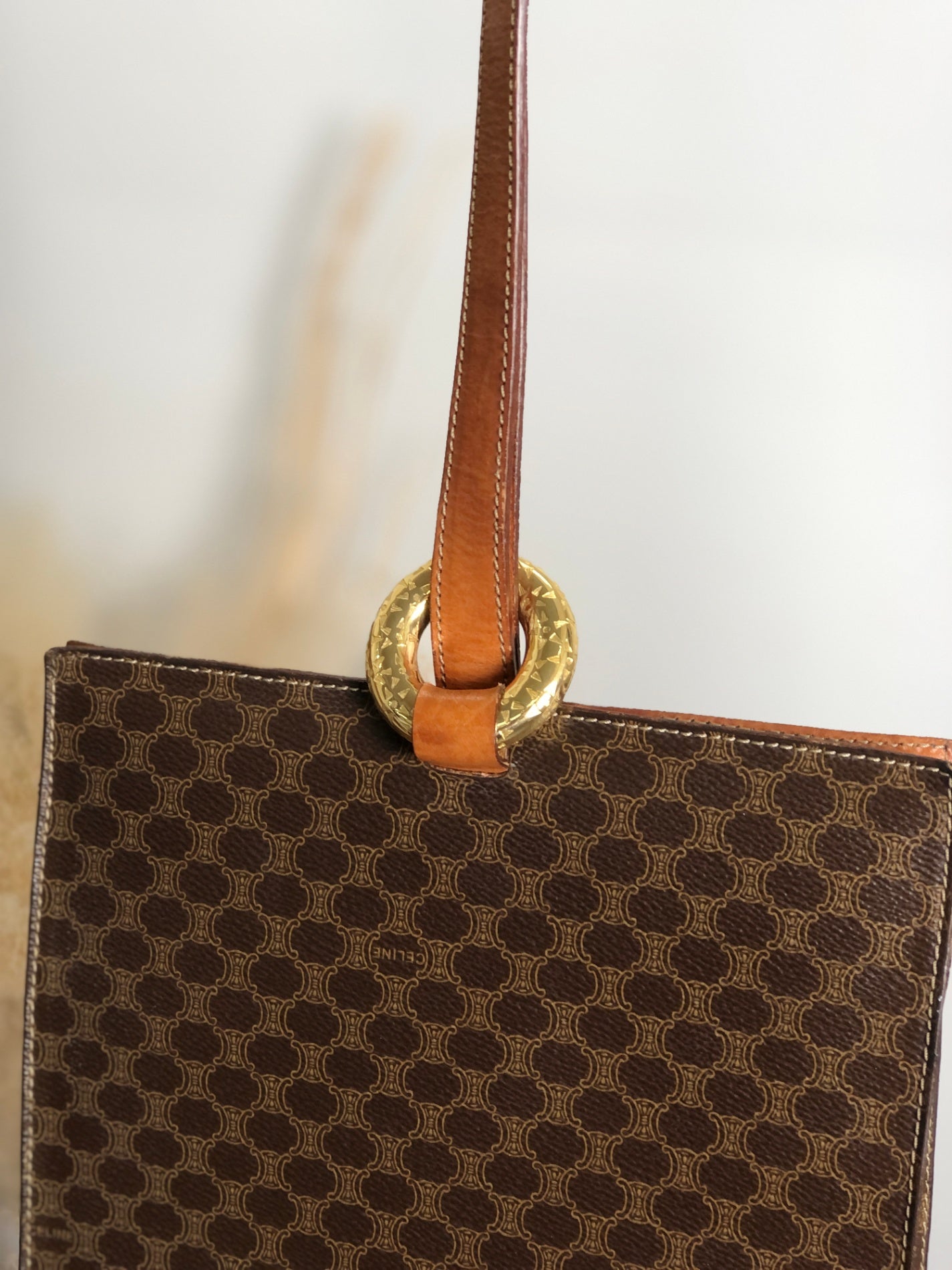 CELINE Macadam Starball Shoulder bag Brown nkgcwh