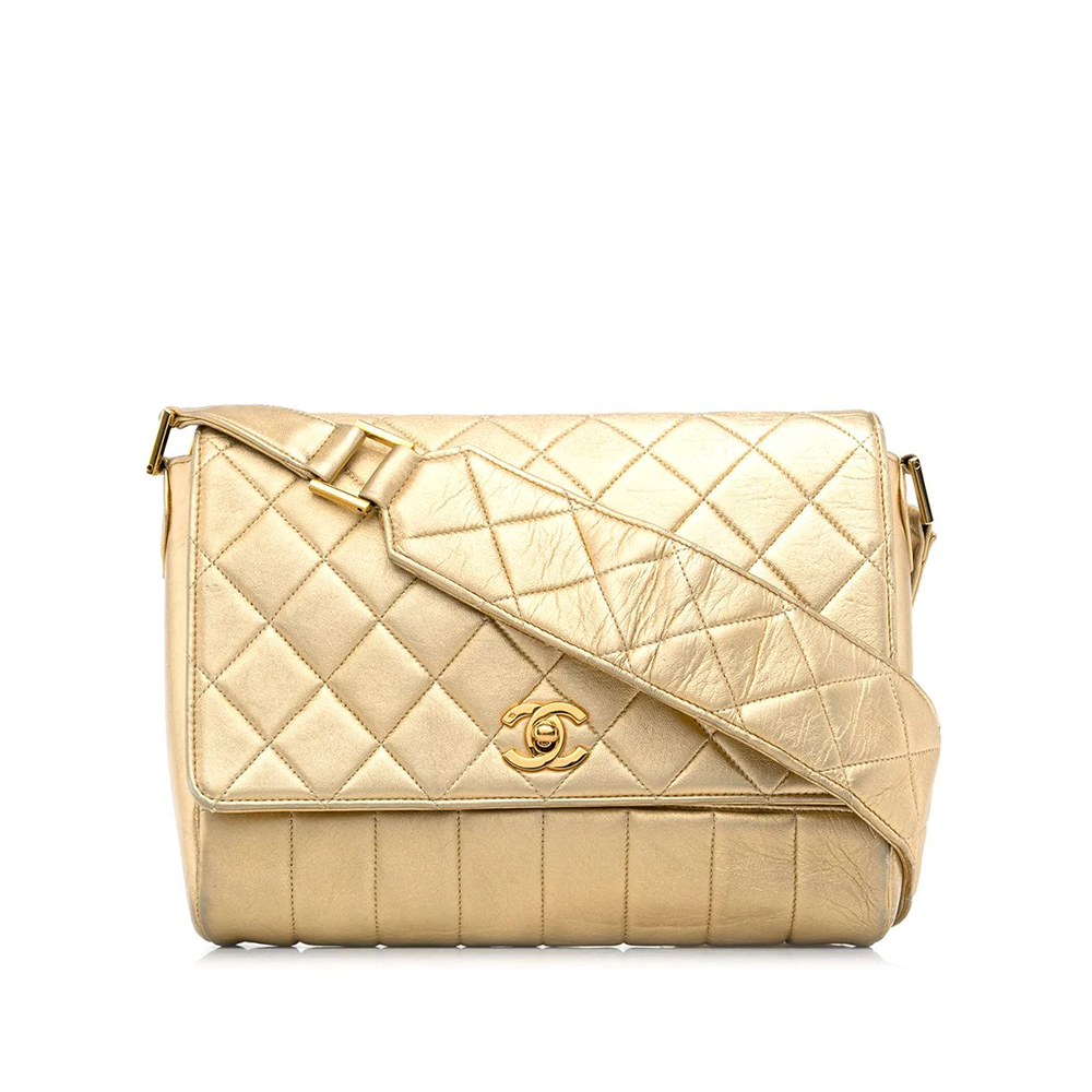 Chanel Gold Chanel Shoulder Shoulder Bag - Rovelle Bags