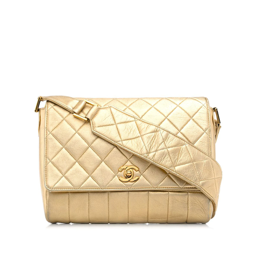 Chanel Gold Chanel Shoulder Shoulder Bag - Rovelle Bags